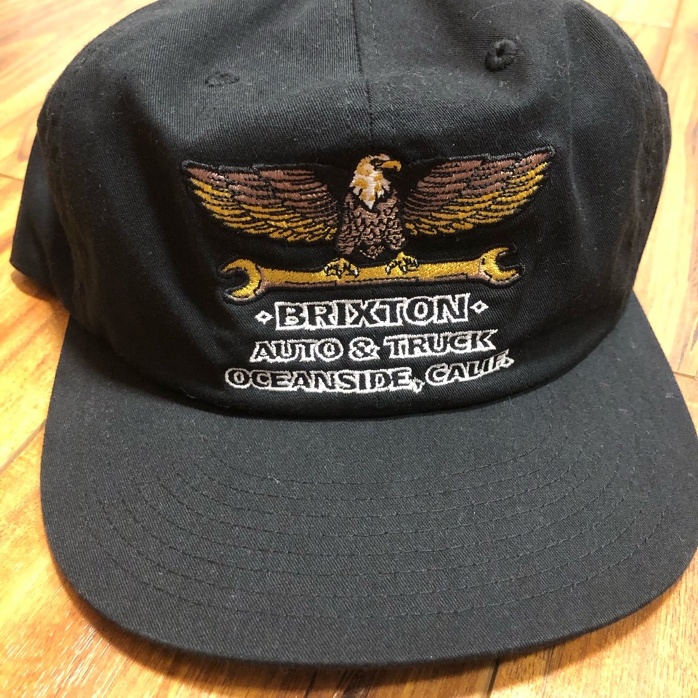 Brixton “Repair” Black Snap-Back Hat - NWOT